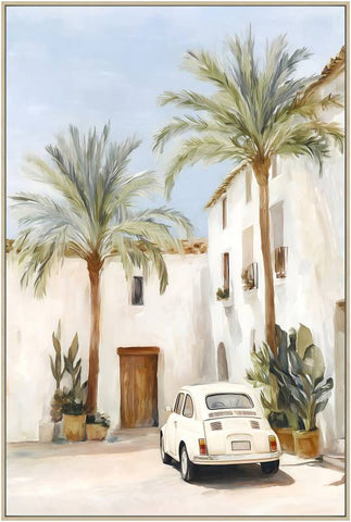 Mini Fiat Summer Artwork Framed Wall Art 80x120cm V637-E592643