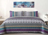 Aesthetic Quilted Bedspread and Pillowcases Set Unify Your Bedroom's Look - Queen size V745-MAC080217Q13U