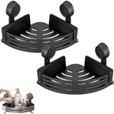 Triangle Shower Caddy, Corner Suction Cup Shower Shelf, No Drilling Bathroom Organizer, Heavy-Duty V1366-AZ2-W-11584