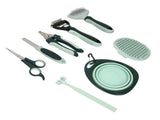 8-in-1 Pet Grooming Kit, Portable Dog Cat Grooming Supplies, Storage Bag for Daily Care V1188-MS-611-089