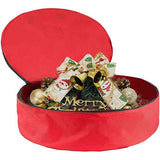 Double-Layer PVC Round Wreath Stand Bag, Sturdy Frame with Zippered Closure Design, Large V1192-AZ-W-35098