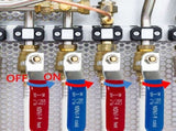 1/2 Inch Pex Full Port Shut Off Ball Valve 3/4 Inch Pex Full Port Shut Off Ball Valve Hot and Cold V1258-DP02-C-3327