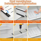 1 Layer Adjustable Metal Storage Shelf for Cabinets, Telescopic Drawer Pull-Out, Compatible with V1188-MS-325-0178