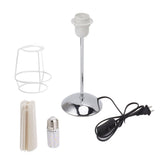 LED Table Lamp Metal Nightstand Bedside Lamp 3 Color with Cloth Pleated Lampshade for Bedroom Living V1294-YM0901-3119230093311