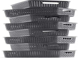 8-Pack Woven Plastic Storage Baskets for Bathroom Vanity, Kitchen Pantry & Office Desk Organization V1107-CS-FTSNK