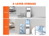 3 Tiers Water Jug Holder, 5 Gallon Water Bottle Holder, Single Row Water Bottle Rack for 3 Bottles, V952-5JLTZSSTSTZC6X90BV0