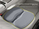 Black Cooling Gel Seat Cushion - Breathable TPE Honeycomb Car and Office Chair Cushion with Zoned V888-ELOSUNG57595