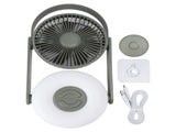 LED Light Tabletop Small Fan 10000mAh Wall Mounted USB 110&deg Automatic Shake Remote Control Night V1294-YM0901-3113230151712