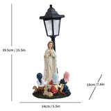 Resin Hummingbird Solar Lamp Outdoor Garden Sculpture Couple Hummingbird - Multi-color - Size 61 V1347-118-89810-MLT-61