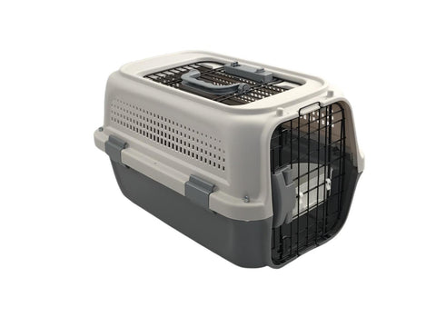 YES4PETS Small Dog Cat Rabbit Crate Pet Kitten Carrier Parrot Cage Grey V278-BH-1-S-SKYLIGHT-GREY