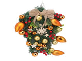 Christmas Wreath Handcrafted Exquisite Reusable Christmas Wreath Pendant Christmas Door Wreath for V1294-YM0512-3115220135211