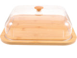 SWETRACE Bamboo Cake Serving Set Food Cover With Elegant Design For Set 10.2X10.2X5.1In V1189-LWWAL-20260327-03562