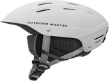 OutdoorMaster Kelvin II Ski Snow Sport Helmet Adjustable Dial Fit Snowboard Helmet for Men Women & V1168-KEL-SKI-WH-L