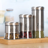 Round clear glass jars Kitchenware Grocery storage jars Tea jars Food storage jars Airtight Food V1192-AZ-W-15181