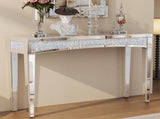 Crushed Diamond Mirrored Console Table Entrance Furniture V767-JJ-XM1216