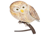 Owl Sculpture Iron Lifelike Decorative Desk Owl Statue Crafts Ornament for Garden Home Office V1294-YM0523-3115220009911