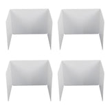 4pcs Classroom Privacy Shields Easy to Clean Quick Installation Plastic Desk Divider Boards for V1294-YM0901-3117230280611