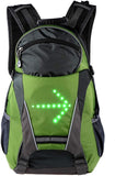 Cycling Bicycle Backpack with LED Turn Reflective Bag Pack for Outdoor Safety Night Riding Running V1259-DP01-A-2786