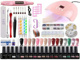 Nail Art Kit Gel Lamp Nail Grinder Nail Polishes Nail Art Tools Nail - Multi - Size Set3 V1102-109-01369-MLT-SET3