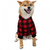 Big ! Pet Dog Plaid Hoodie Sweaters with Hat, Dog Warm Winter Dog Coat for Small Medium Large Dogs M V1189-WXFWAL-20260319-01109