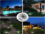 8-Pack Solar Garden Lights IP65 Waterproof 6000K Cool White Landscape Lighting V1188-MS-710-175