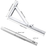 250Mm Folding Wall Shelf, 2 pcs Stainless Steel Folding Bracket, Garage Shelf Support Frame, Heavy V1188-MS-227-2783