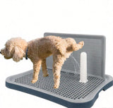 Dog Pee Pad Holder with Pee Pads, 20.1"x15.6"X1.4" Indoor Dog Potty Pad with Splash Guard for Puppy V1107-135-96921