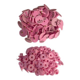 1-100 Cattle Number Ear Tag Set - Round Pink Pig Sheep Goat Livestock Label V238-SUPDZ-40207897362512