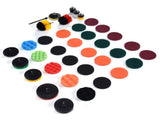 37PCS Drill Brush Attachments Set Scrub Pads and Sponge Power Scrubber Brush Polishing Pad for Home V1294-YM0901-3114210068511