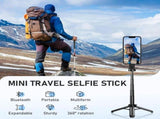 new 4-in-1 multifunctional magnetic selfie stick360&deg Rotation with Wireless Remote, Retractable V1366-AZ2-W-11394