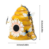 Beehive Bird Houses Outside Iron Hanging Birdhouses Garden Bird Nest Houses for Small Sized Bird V1294-YM0523-10341550