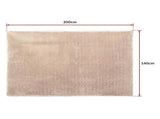 200x140cm Floor Rugs Large Shaggy Rug Area Carpet Bedroom Living Room Mat - Beige V63-832141