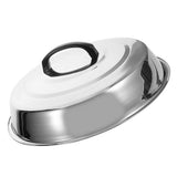 Stainless Steel Anti-Splashing Cover Plated Silver for Fresh Keeping V1369-AZ3-W-18315
