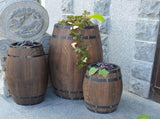 Traditional Wood Wine Barrel Ornament V1192-AZ-W-28479