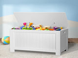 Levede Kids Toy Box Storage Chest Cabinet White TB1008