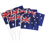 12x Australian Hand Flags Set of 8 Perfect for Australia Day Celebrations V563-13267_12X