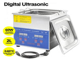 2L Ultrasonic Cleaner Lab-Grade Stainless Steel Ultrasonic Cleaning Machine Digital Heating Timer V985-DIGITALULTRASONIC