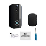 Smart Doorbell Ring Door Camera with Motion Detection WiFi Wireless Bell Camera Rechargeable V1294-YM0901-HS7015