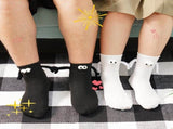 4 Pair Couple Holding Hands,Funny Magnetic Suction 3D Doll,Unisex Mid-Tube,Novelty V1259-DP01-A-3034