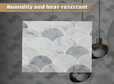 Tiles 3D Peel and Stick Wall Tile Fish Scale Mosaic 10 Sheets V63-837111
