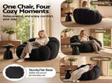 Artiss Bubble Floor Sofa Lazy Couch Single Lounge Chair Reading Accent Chairs SB-C-HCOMB-GY
