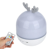 Cute USB Rechargeable Projection Lamp 360 Degree Rotating Remote Music Night Light for V1294-YM0901-3119200112411