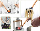 Cooking Spoon,Kitchen Utensil Set,Silicone Cooking Utensil Set, Stainless Steel Kitchen Utensils 10 V1366-AZ2-W-08821