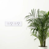 C2000 Series Classic 250V 10A Horizontal Twin Skirting Switch Socket Outlet, White Electric V1202-V1-CLIC20162WE