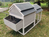 YES4PETS 230 CM XL Chicken Coop Rabbit Hutch Guinea Pig Cage Ferret House V278-NOVA-GR-COOP