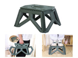 Folding Step Stool Plastic Lightweight Portable Small Kids Step Stool for Outdoor Camping Fishing V1294-YM0901-3116240018811