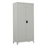 Two-Door Metal Cabinet Shelf Storage for Home Office Gym V63-844341