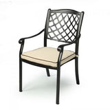 Fiji Metal Outdoor Dining chair with cushions V231-CAC-601 1 PAIR