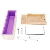 1200ml Soap Mold Bamboo Cake Bread Soap Cutter DIY Bread Making Mold Set Kitchen Tool V1294-YM0721-3118210067911