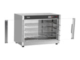 Hot Box Food Warmer, 4-Tier Concession Warmer with Water Tray, 4 Pans, Glass Double-door and V952-XXSPBWJ4CTMMFFLR5V3